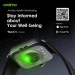 oraimo Watch 5 2.01" HD Panda Glass 1ATM Smart Watch