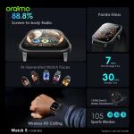 oraimo Watch 5 2.01" HD Panda Glass 1ATM Smart Watch