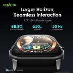 oraimo Watch 5 2.01" HD Panda Glass 1ATM Smart Watch