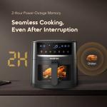 oraimo NutriFry S1 Ultra 1500W 6L App Control Full Touchscreen Air fryer