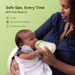 oraimo PureBottle 240 240ml Anti-Colic Silicone Glass Baby Bottle