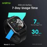 oraimo Watch 5 2.01" HD Panda Glass 1ATM Smart Watch