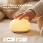 Oraimo GlowNest Skin Friendly Silicone Baby Night Light