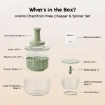 Oraimo GrateSpin 2 in 1 Stainless Salad Spinner & Chopper