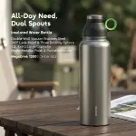 Oraimo MegaDrink 1200 Leakproof Portable 1.2L Insulated Water Bottle