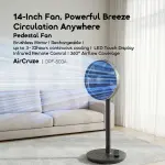 Oraimo AirCruze 14 Inch Rechargeable Pedestal Fan