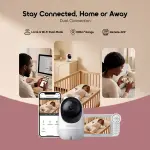 Oraimo SafeSense 2K Baby Monitor – 360° PTZ with WiFi App Control