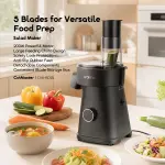 Oraimo CutMaster 200W Electric Salad Maker – 5 Interchangeable Blades Set