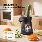 Oraimo CutMaster 200W Electric Salad Maker – 5 Interchangeable Blades Set