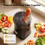 Oraimo CutMaster 200W Electric Salad Maker – 5 Interchangeable Blades Set
