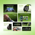 OWatch Nova 2R 1.43" AMOLED 35-Day Standby Smart Watch