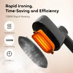 Oraimo SteamCore Lite Portable Steam Iron with 180° Rotating Handle | 6 Modes, 130ml Tank, Steam & Dry