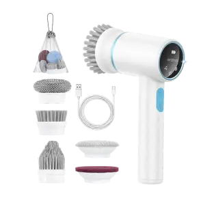 Oraimo Ultra Cleaner Scrubber Cordless 1.5H Runtime Electric Spin Brush with 5 Replacement Heads